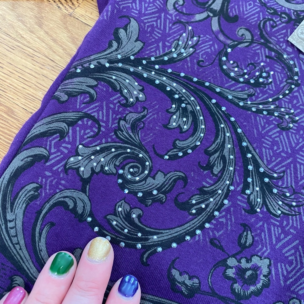 Purple Patterned Top - Picture 4 of 14